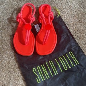 Brand New Sabta Lolla Brazillian Brand Shoes Size 8 Orange Neon